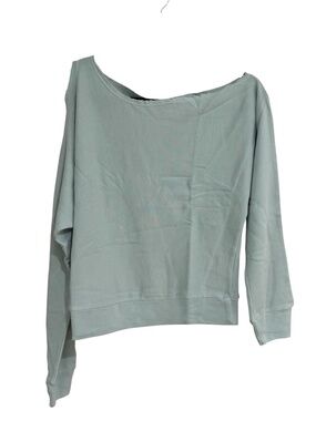 Lanston Women's Long Sleeve Sage Green Cold/Off the Shoulder Top Sz XS NWT